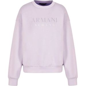 Armani Exchange, Sweatshirts & Hoodies, Dames, Paars, XL, Sweatshirts