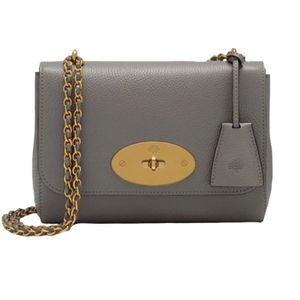 Mulberry, Tassen, Dames, Grijs, ONE Size, Leer, Charcoal Lily Schoudertas