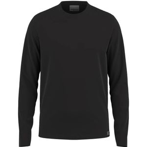 Drykorn, Sweatshirts & Hoodies, Heren, Zwart, S, Katoen, Heren Pullover Elrik 10 in Zwart 1000