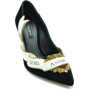 Dolce & Gabbana, Schoenen, Dames, Zwart, 36 EU, Pumps