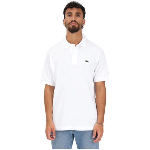 Lacoste, Klassiek Wit Poloshirt voor Heren Wit, Heren, Maat:5XL