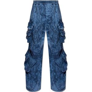 Diesel, P-Hugy-P1 sweatpants Blauw, Heren, Maat:S