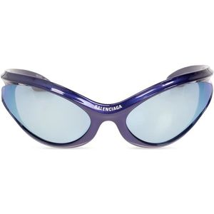 Balenciaga, Accessoires, unisex, Blauw, ONE Size, Nylon, Dynamo zonnebril