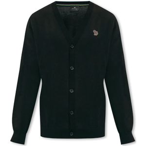 PS By Paul Smith, Geknoopte cardigan Zwart, Heren, Maat:L