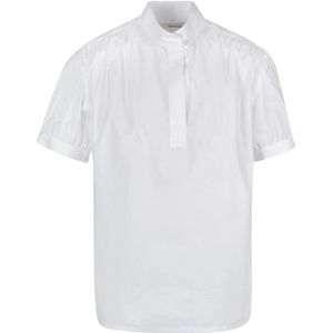 Mauro Grifoni, Blouses & Shirts, Dames, Wit, 2Xs, Katoen, Blouses & Shirts