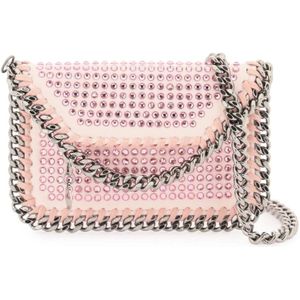 Stella McCartney, Falabella Pasjeshouder met Kristallen Veelkleurig, Dames, Maat:ONE Size