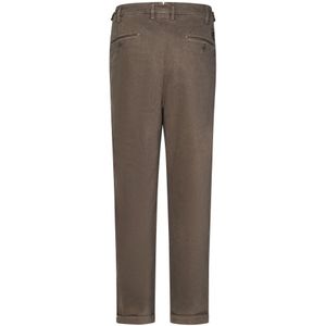 Jacob Cohën, Broeken, Heren, Bruin, W30, Katoen, Bruine Slim Fit Jeans met Details