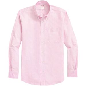 Brooks Brothers, Shirts Roze, Heren, Maat:S