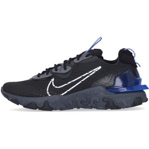 Nike, React Vision Sneakers - Zwart/Wit/Game Royal/IJzer Grijs Zwart, Heren, Maat:39 EU