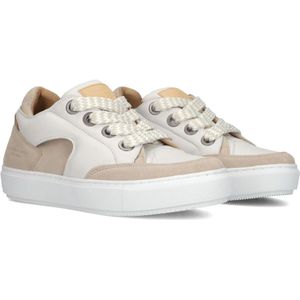 Shabbies, Schoenen, Dames, Veelkleurig, 37 EU, Leer, Chunky Witte Leren Sneakers