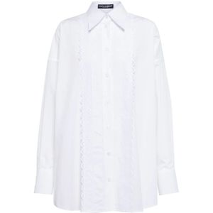 Dolce & Gabbana, Blouses & Shirts, Dames, Wit, S, Katoen, Shirts