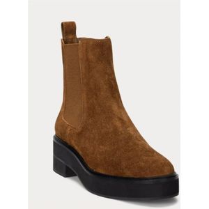 Ralph Lauren, Schoenen, Dames, Bruin, 37 EU, Suède, Laarzen Bruin