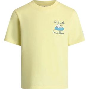 Saint Barth, Tops, Heren, Geel, M, Katoen, Snoopy T-Shirt Man