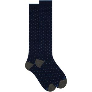 Gallo, Ondergoed, Dames, Veelkleurig, S, Katoen, Blauwe Polka Dot Katoenen Sokken