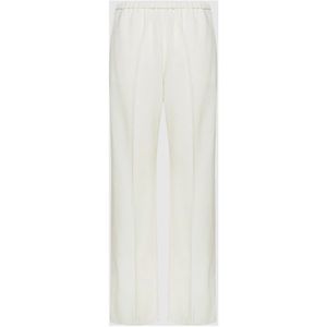 Forte Forte, Broeken, Dames, Beige, S, Crème Viscose Broek