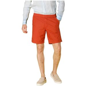 Mason's, Heren Chino Bermuda Shorts Rood, Heren, Maat:M