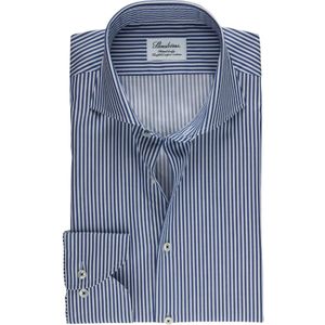 Stenströms, Blauw-Wit Gestreept Formeel Overhemd Blauw, Heren, Maat:XL