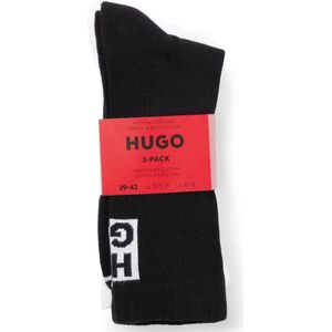 Hugo Boss, Ondergoed, Heren, Wit, M, Katoen, Rib Logo Lange Sokken