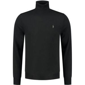 Polo Ralph Lauren, Truien, Heren, Zwart, S, Stijlvolle Heren Coltrui Coltrui