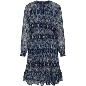 Only, Forever Blue/Ethnic Rebel Laagjes Jurk Veelkleurig, Dames, Maat:XS