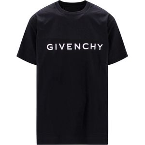 Givenchy, T-Shirts Zwart, Heren, Maat:M