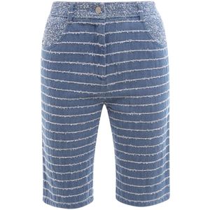 Krizia, Long Shorts Blauw, Dames, Maat:S