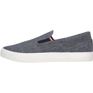 Tommy Hilfiger, Schoenen, Heren, Blauw, 41 EU, Canvas Instappers