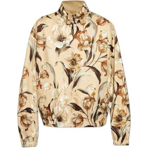 Dolce & Gabbana, Jassen, Heren, Veelkleurig, L, Katoen, Omkeerbare jas met bloemenmotief