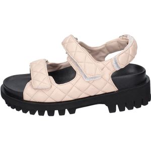 Stokton, Schoenen, Dames, Roze, 37 EU, Leer, Leren Dames Sandalen Stijlvol Comfortabel