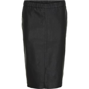 Btfcph, Rokken, Dames, Zwart, L, Leer, Stretch Pencil Leren Rok 100089 Zwart