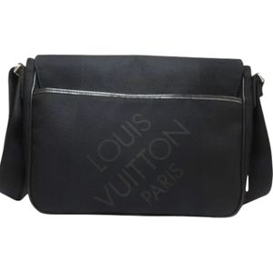 Louis Vuitton Vintage, Pre-owned, Dames, Zwart, ONE Size, Tweedehands Canvas Louis Vuitton tassen