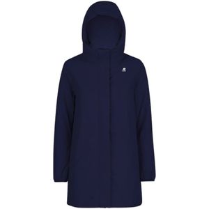 K-Way, Sophie Micro Ripstop Marmotta Parka Blauw, Dames, Maat:L