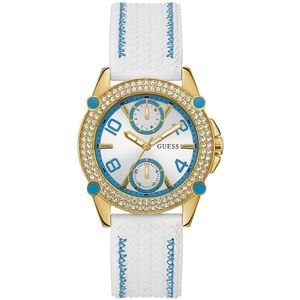 Guess, Accessoires, Dames, Geel, ONE Size, Dameshorloge Sporty Spice 38 mm Leren Band Gw 0554L2