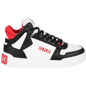 ICE Play, Schoenen, Heren, Veelkleurig, 46 EU, Leer, Comfort Vetersluiting Hoge Sneakers