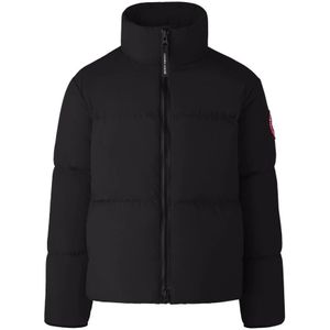 Canada Goose, Jassen, Heren, Zwart, M, Ultra Light Lodge Jacket Puffer