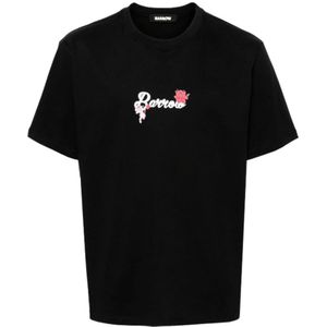 Barrow, Fluffy Team Print T-shirt Zwart, Heren, Maat:XL