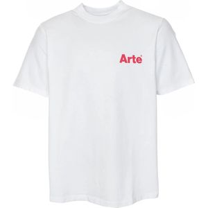 Arte Antwerp, Tops, Heren, Wit, S, Hart Achterkant T-shirt Regular Fit