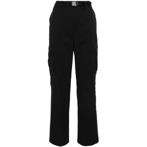 The North Face, Zwarte Katoenmix Cargo Broek Zwart, Dames, Maat:5XL