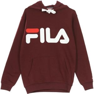 Fila, Klassiek logo sweatshirt met capuchon Bruin, Heren, Maat:M