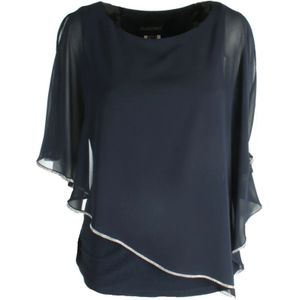 Frank Lyman, Blouses & Shirts, Dames, Blauw, XL, Polyester, Blouse