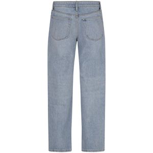 Alexander Wang, Jeans, Dames, Blauw, W25, Leer, Relaxed Jean met Diamante Charme