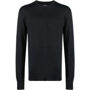 Tom Ford, Truien, Heren, Zwart, 2Xl, Katoen, Upgrade je garderobe met stijlvolle crew neck sweatshirt