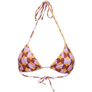La DoubleJ, Omkeerbare driehoekige bikinitop Oranje, Dames, Maat:XS