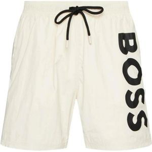 Hugo Boss, Badkleding, Heren, Beige, M, Polyester, Beachwear