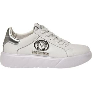 Love Moschino, Witte Sneakers voor Dames Wit, Dames, Maat:40 EU