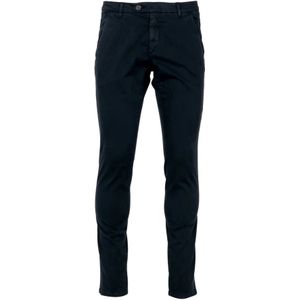 Roy Roger's, Blauwe Winter Gabardine Broek Blauw, Heren, Maat:W31