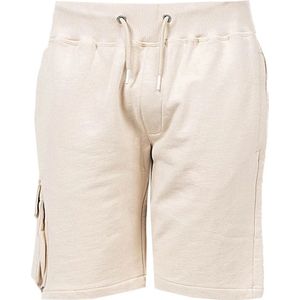Pepe Jeans, Korte broeken, Heren, Beige, M, Katoen, Eenvoudige stijl shorts met verstelbare tailleband en zakken