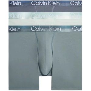Calvin Klein, Ondergoed, Heren, Grijs, S, Premium Comfort Boxer Briefs 3-Pack