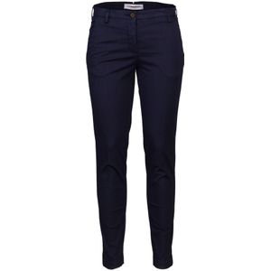 Briglia, Broeken, Dames, Blauw, L, Katoen, Italiaanse Slim Fit Katoenen Chino