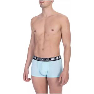 Bikkembergs, Lichtblauwe Katoenen Onderbroek Trunk Bi-pack Blauw, Heren, Maat:M